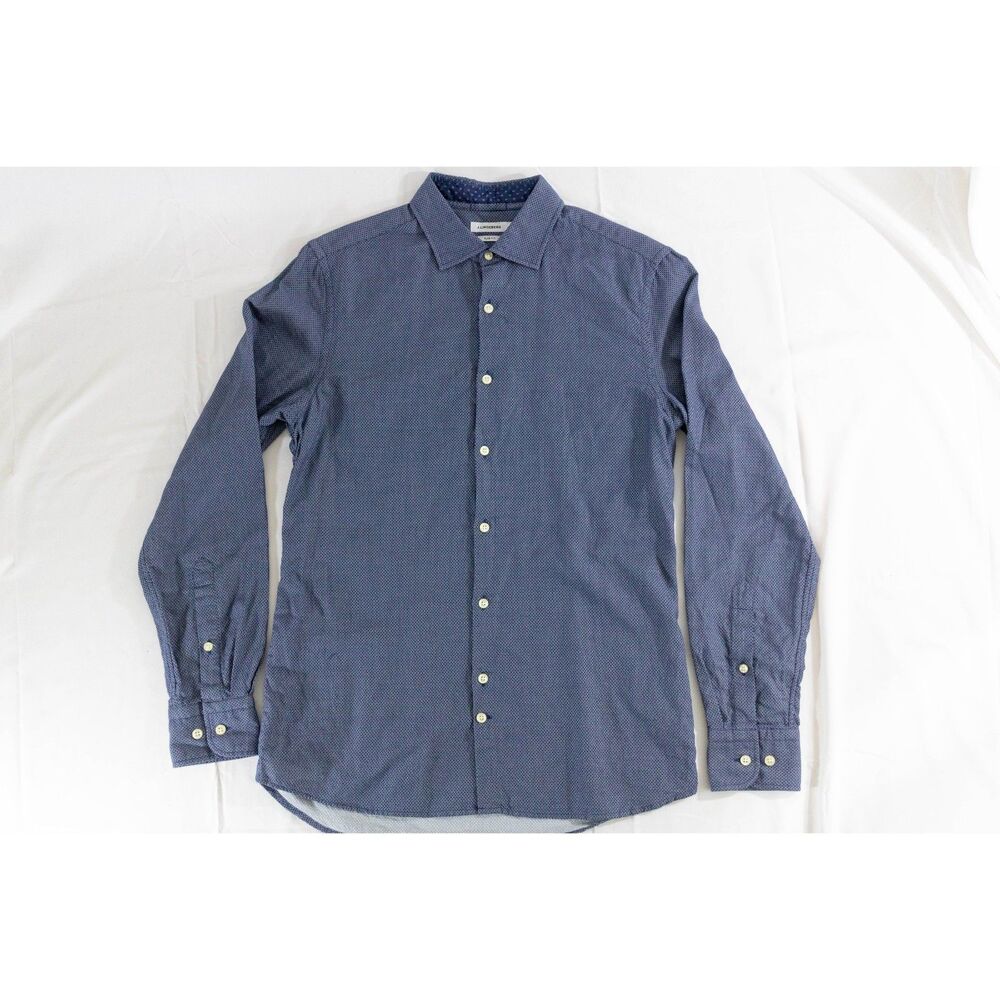 J.Lindeberg Slim Fit Blue Micro Print Button Down Shirt Men’s M